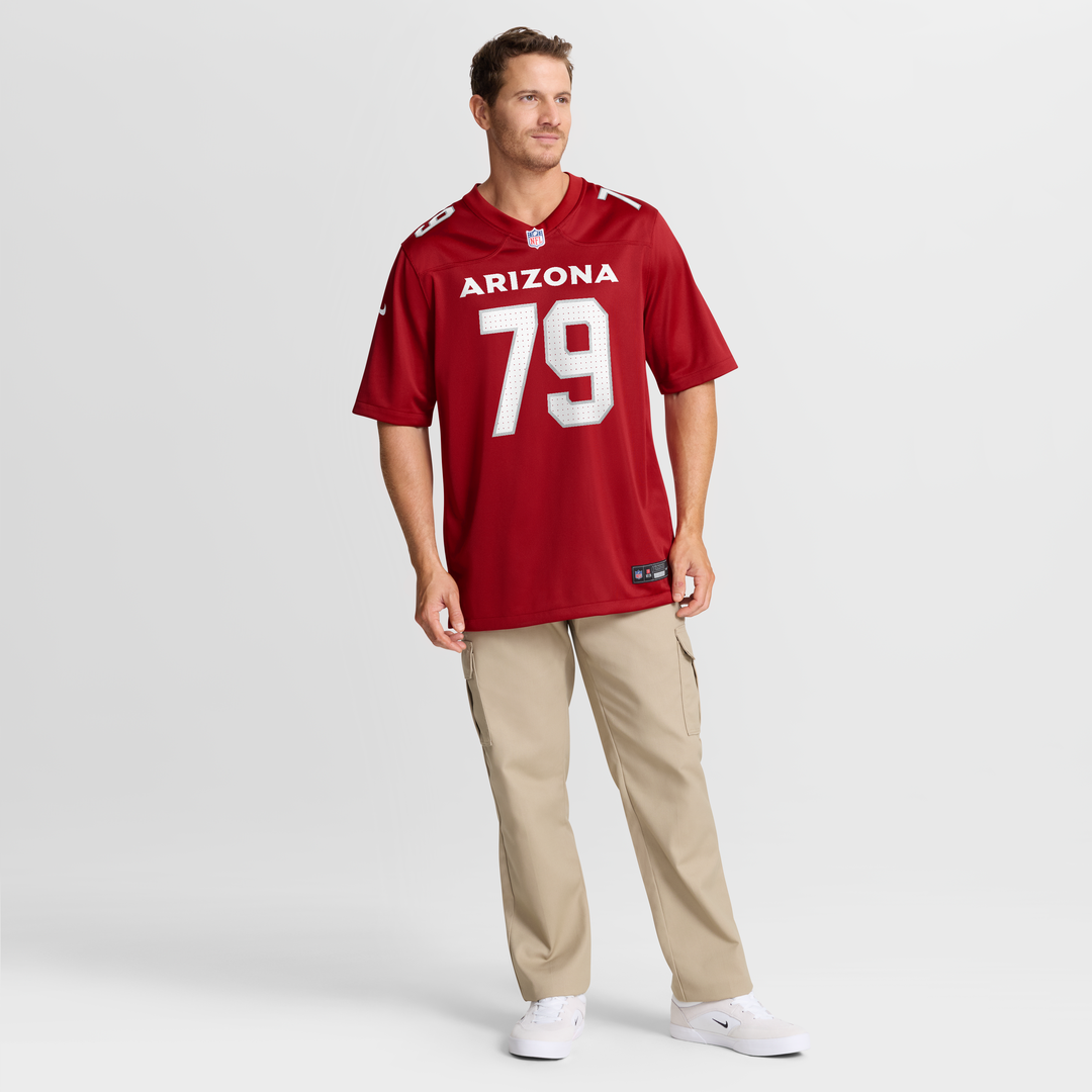 PJ Mustipher Arizona Cardinals Nike Team Game Jersey - Cardinal