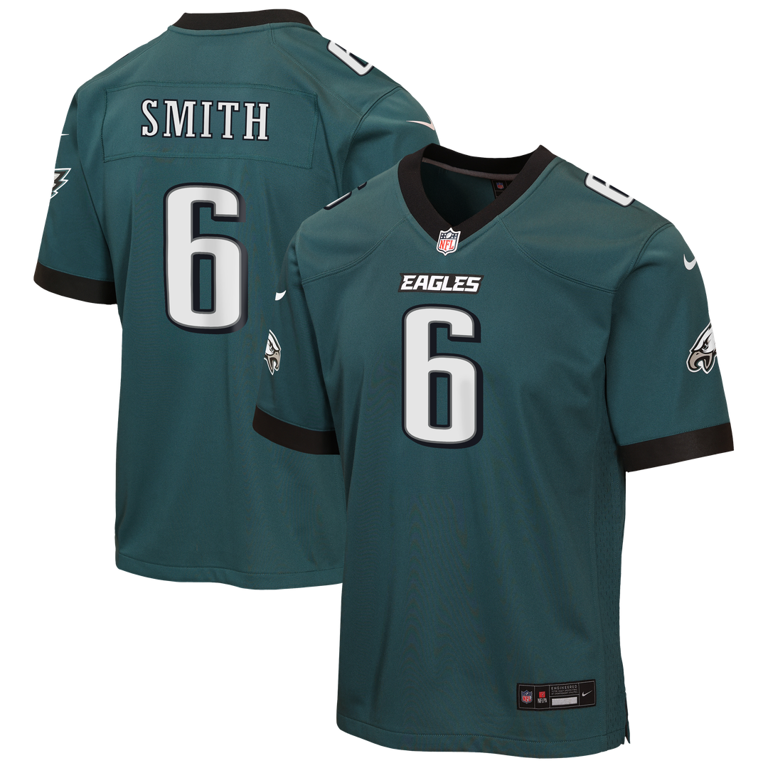 DeVonta Smith Philadelphia Eagles Nike Youth Game Official Jersey - Kelly Green