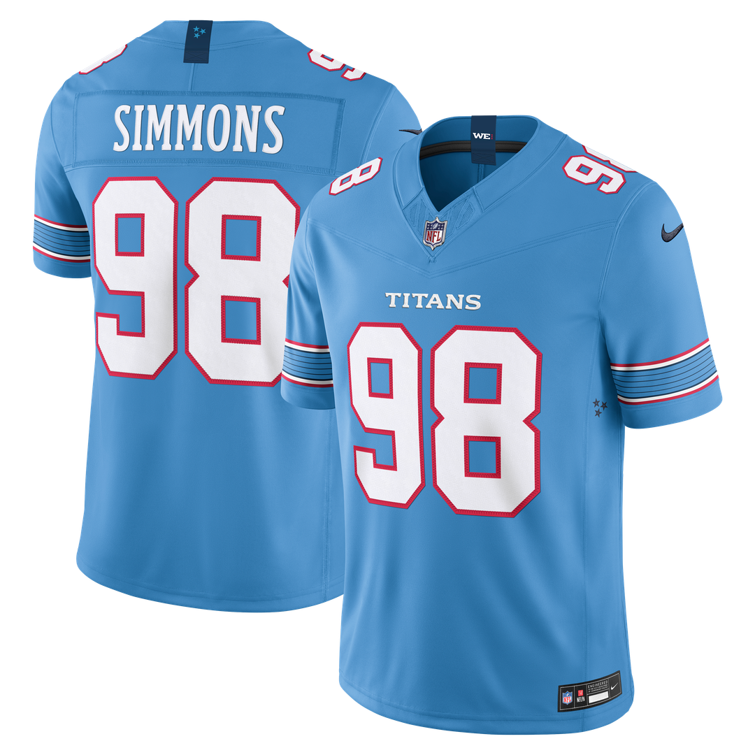 Jeffery Simmons Tennessee Titans Nike Vapor F.U.S.E. Stitched Limited Official Jersey - White