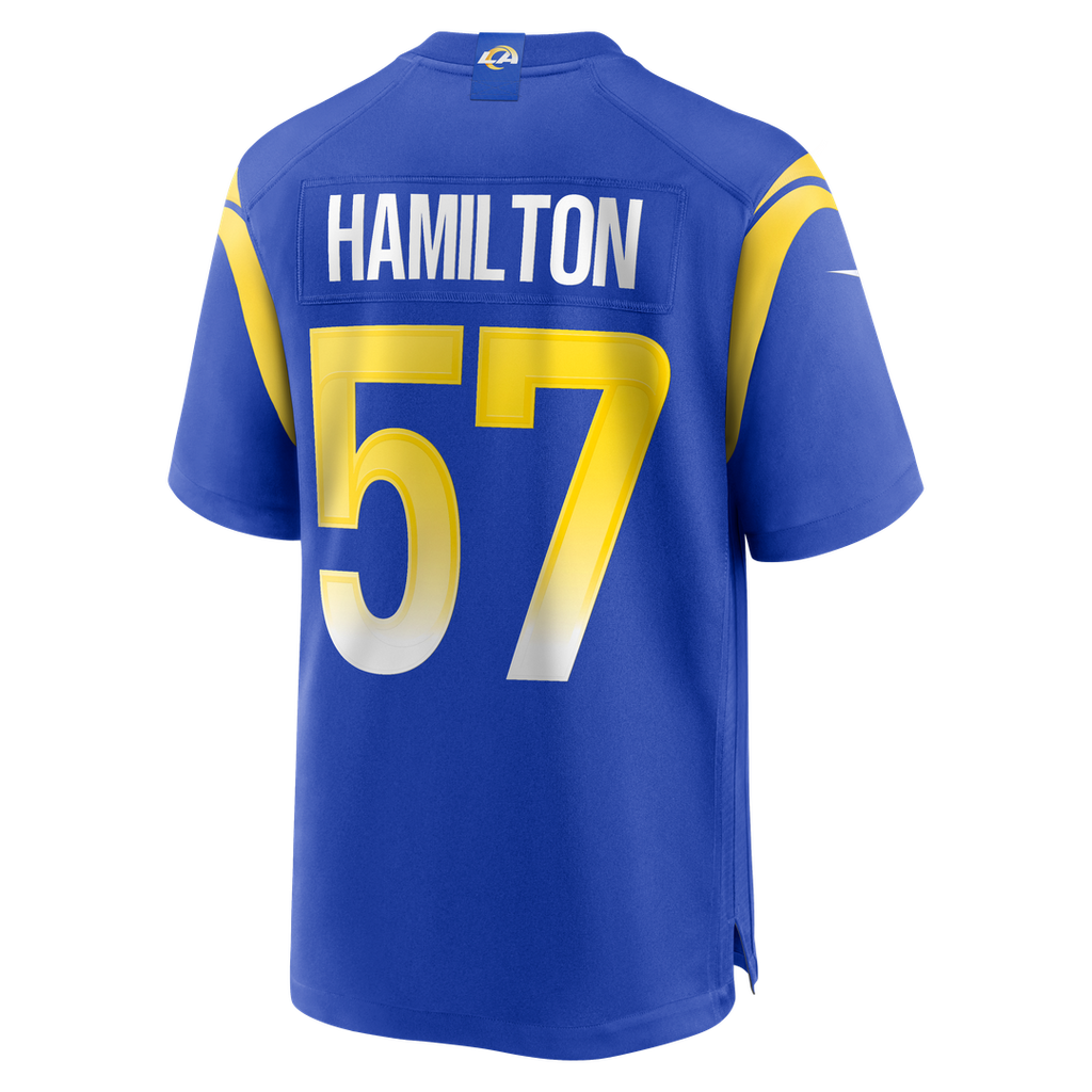 Ty Hamilton Los Angeles Rams Nike Team Game Jersey - Royal