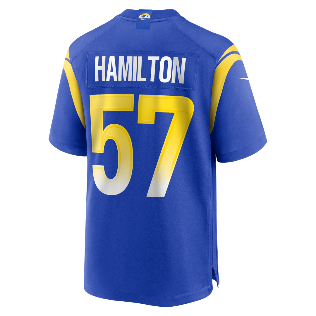 Ty Hamilton Los Angeles Rams Nike Team Game Jersey - Royal