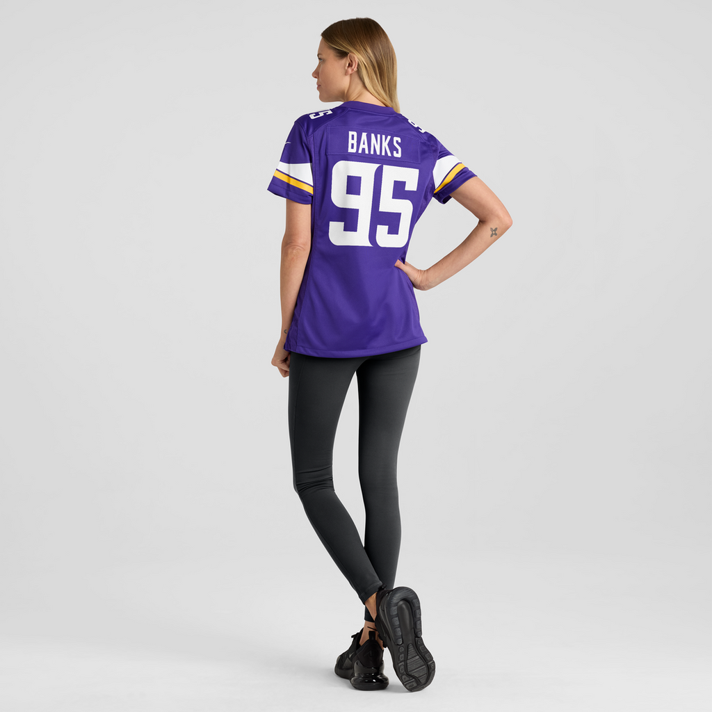 Caleb Banks Minnesota Vikings Nike Women's Team Game Official Jersey -  Purple