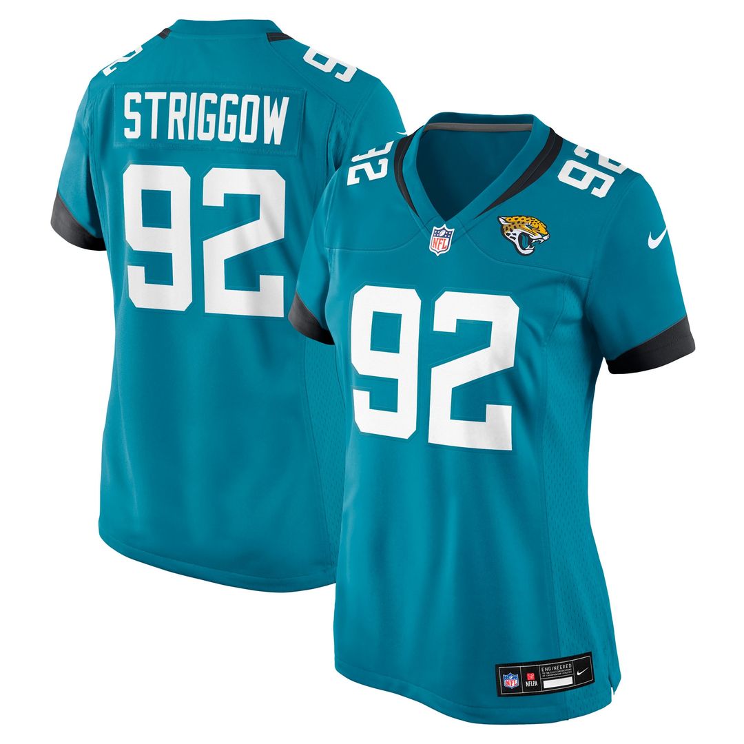 Danny Striggow Jacksonville Jaguars Nike Women's Team Game Jersey - Teal