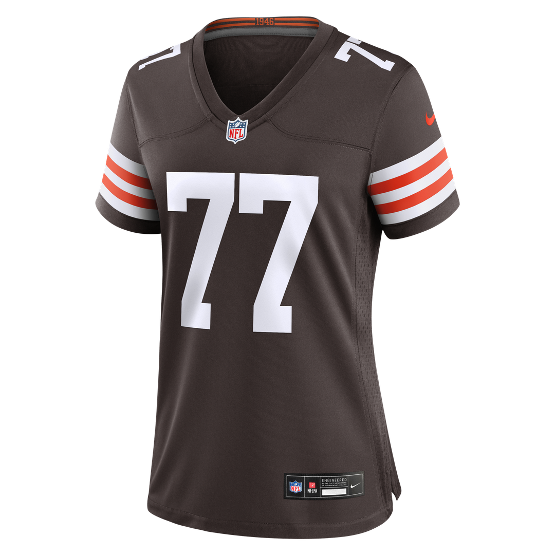 Zion Johnson Cleveland Browns Nike Women's Team Game Jersey - Brown
