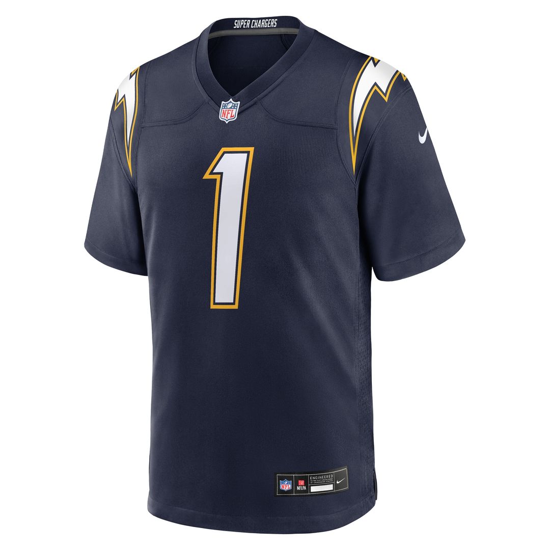 Quentin Johnston Los Angeles Chargers Nike Alternate Super Chargers Game Player Official Jersey - Navy