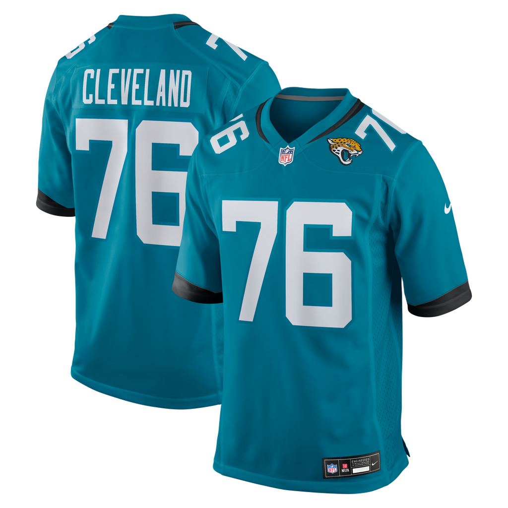 Ezra Cleveland Jacksonville Jaguars Nike Game Jersey - Teal