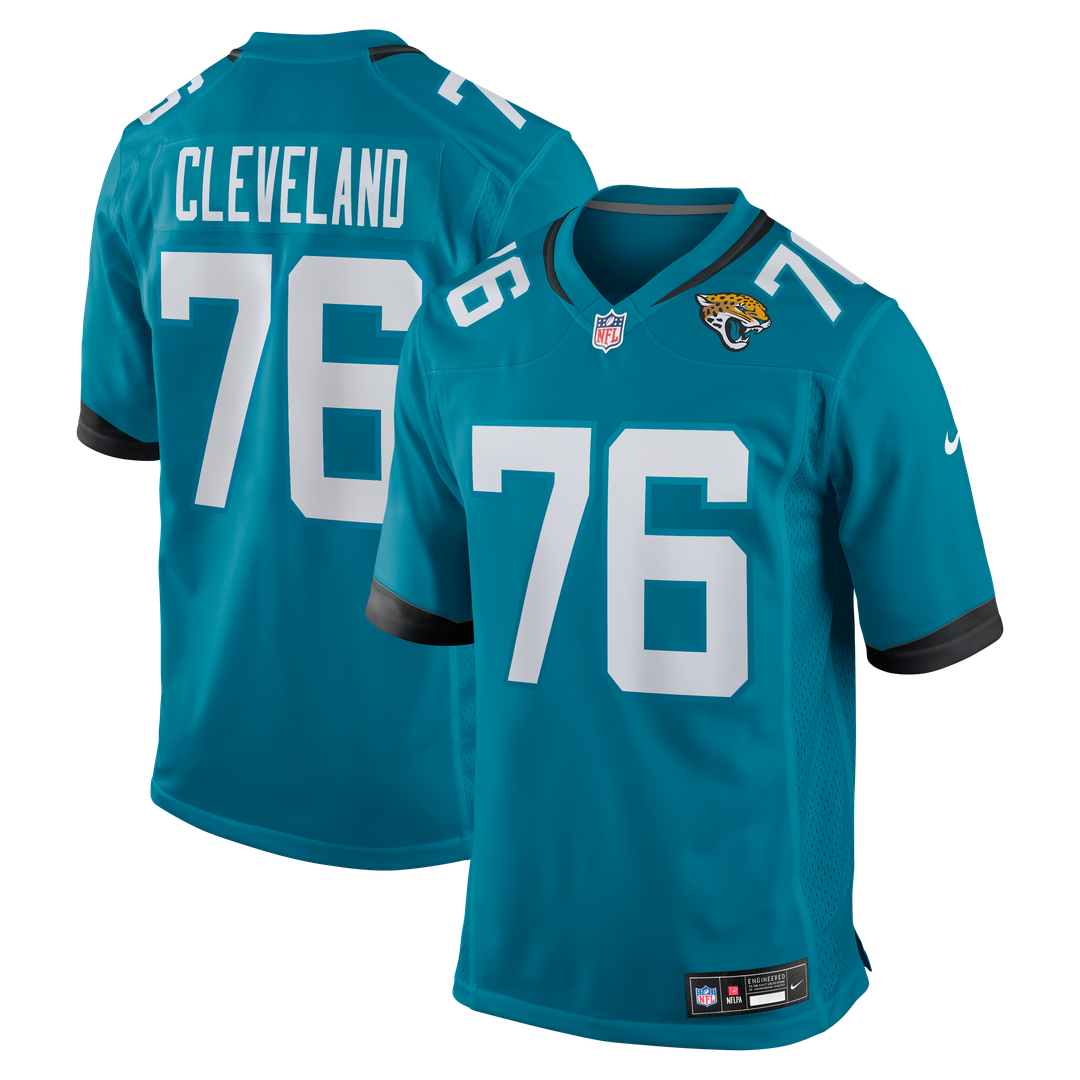 Ezra Cleveland Jacksonville Jaguars Nike Game Jersey - Teal