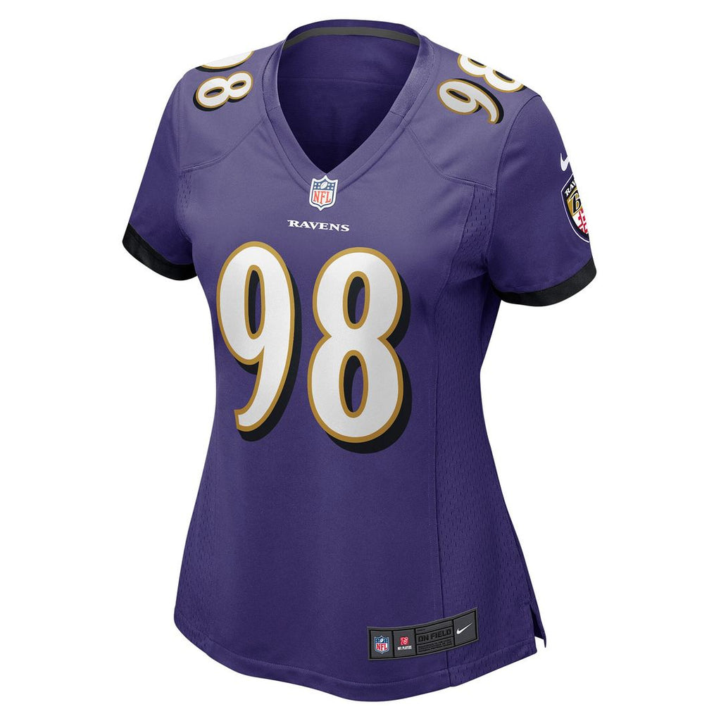 Travis Jones Baltimore Ravens Nike Women's Player Game Official Jersey - Purple