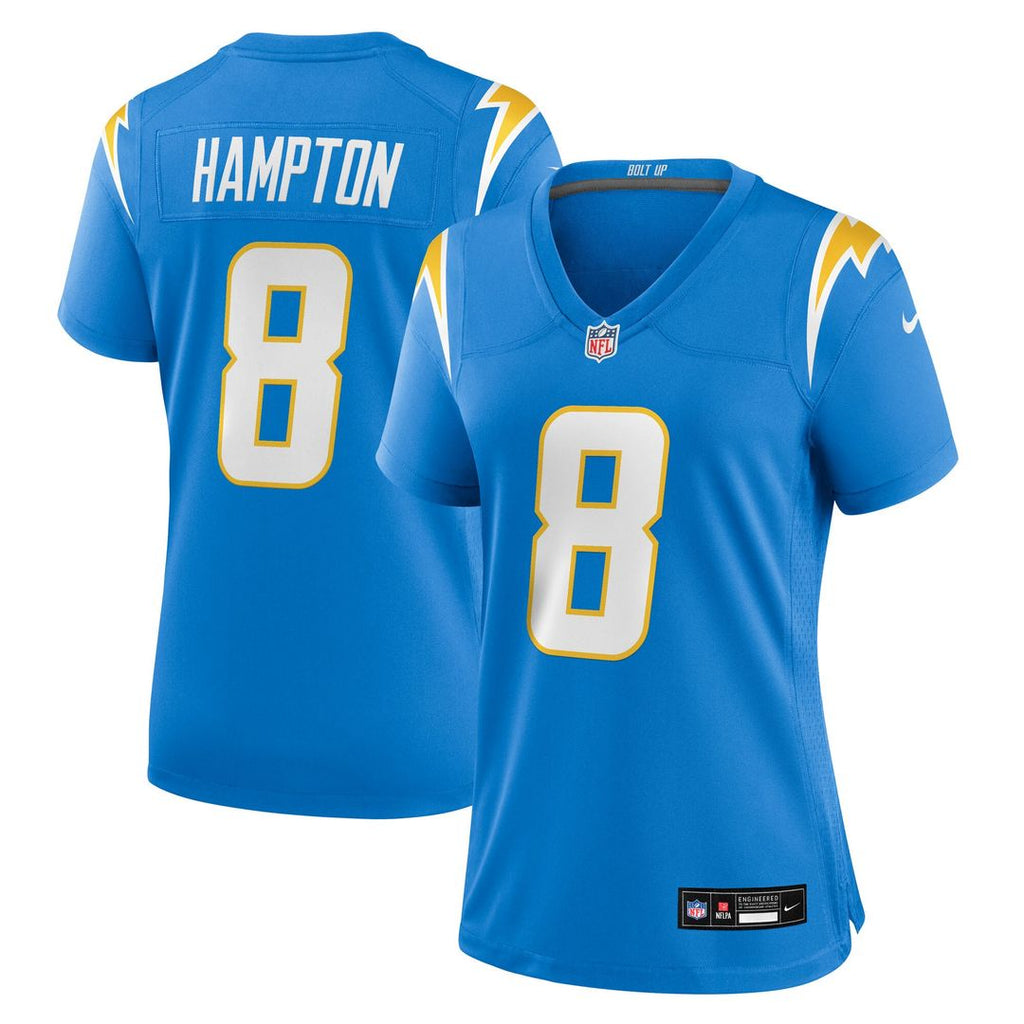 Omarion Hampton Los Angeles Chargers Nike Women's Team Game Official Jersey -  Powder Blue