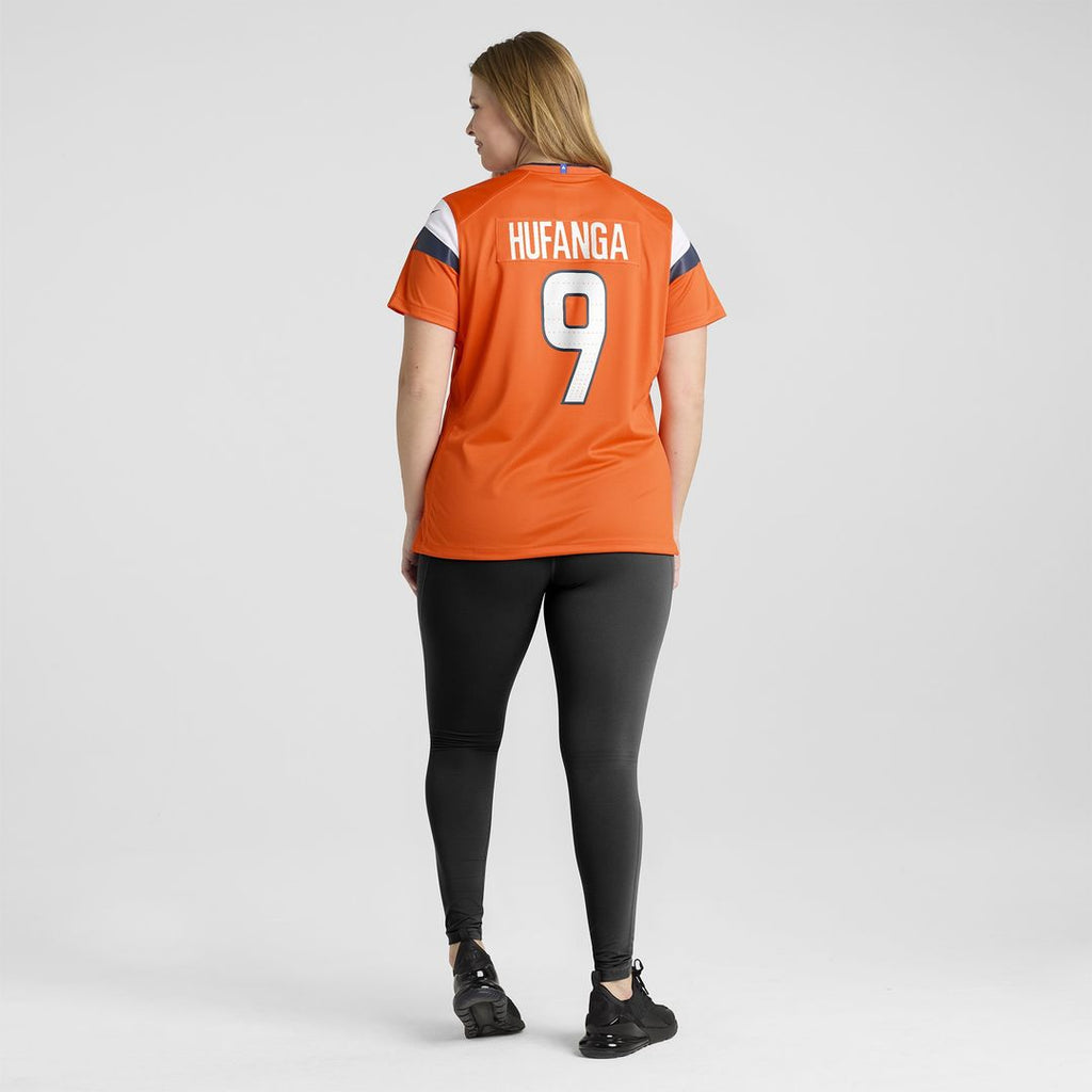 Talanoa Hufanga Denver Broncos Nike Women's Team Game Jersey - Orange