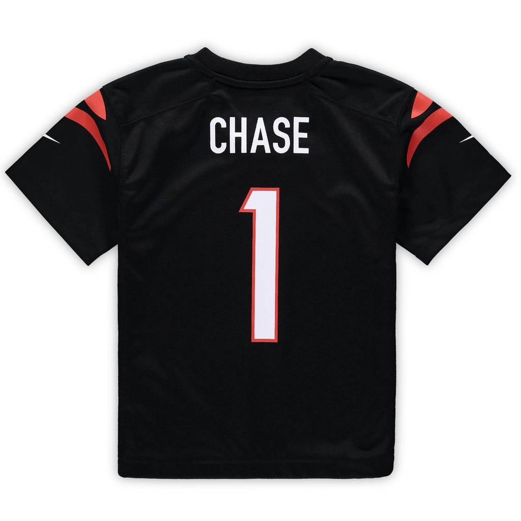 Ja'Marr Chase Cincinnati Bengals Nike Preschool Game Official Jersey - Black