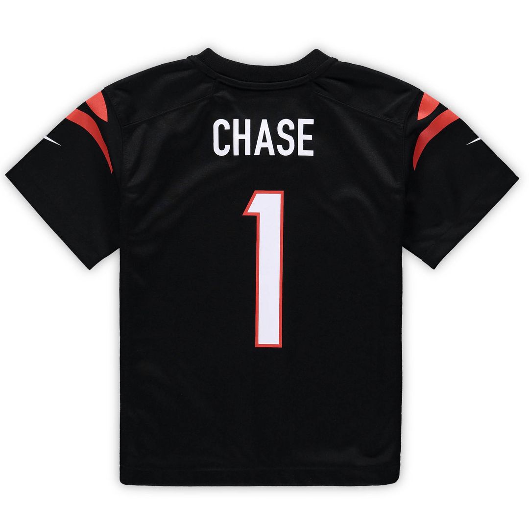 Ja'Marr Chase Cincinnati Bengals Nike Preschool Game Official Jersey - Black