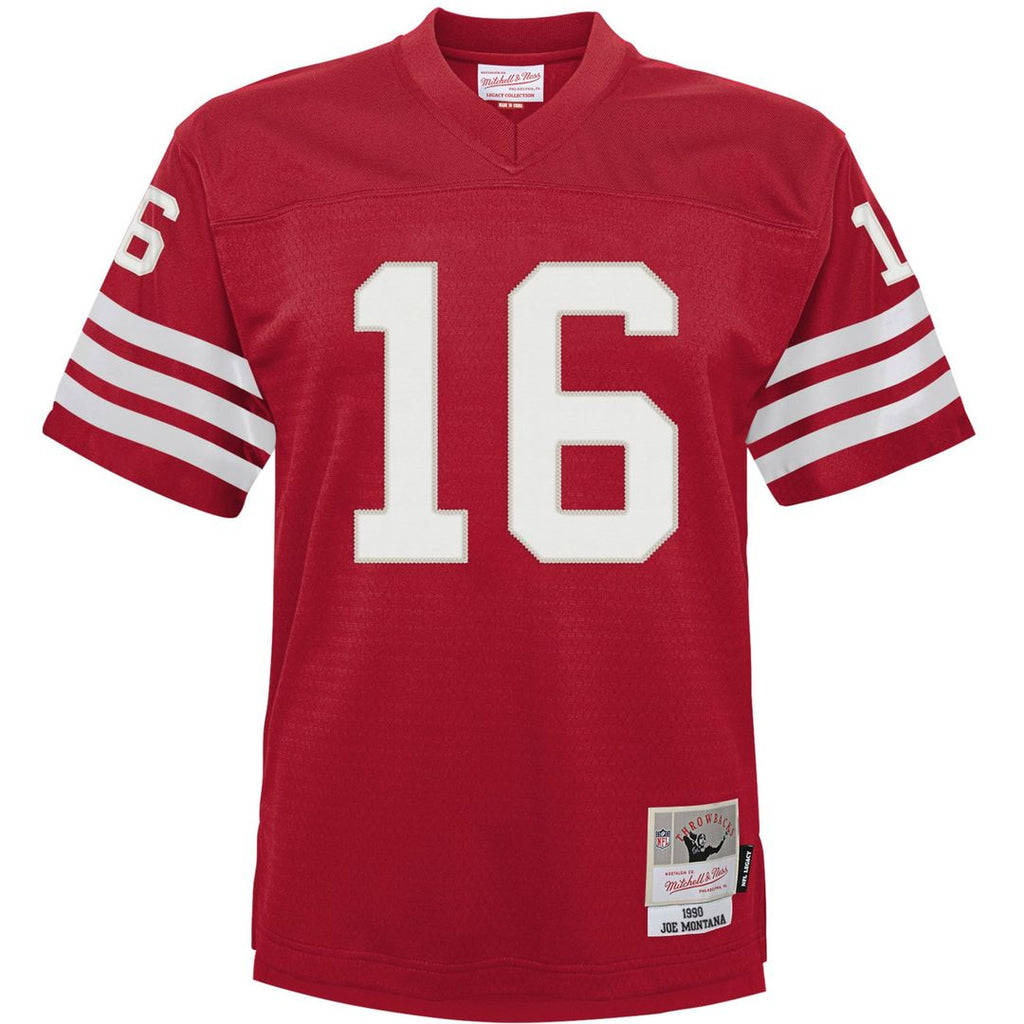 Joe Montana San Francisco 49ers Mitchell & Ness Infant 1990 Retired Legacy Official Jersey - Scarlet