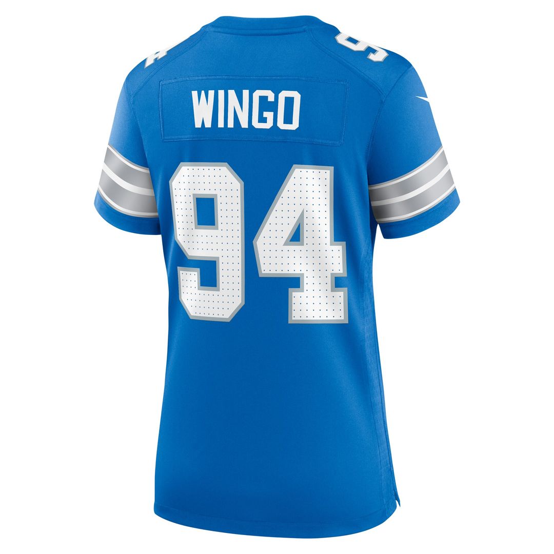Mekhi Wingo Detroit Lions Nike Women's Team Game Jersey - Blue