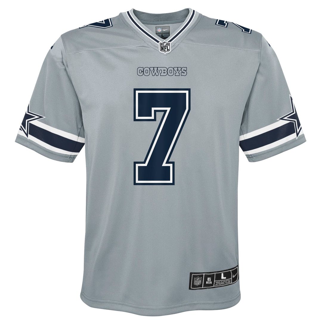 Trevon Diggs Dallas Cowboys Nike Youth Inverted Game Official Jersey - Silver