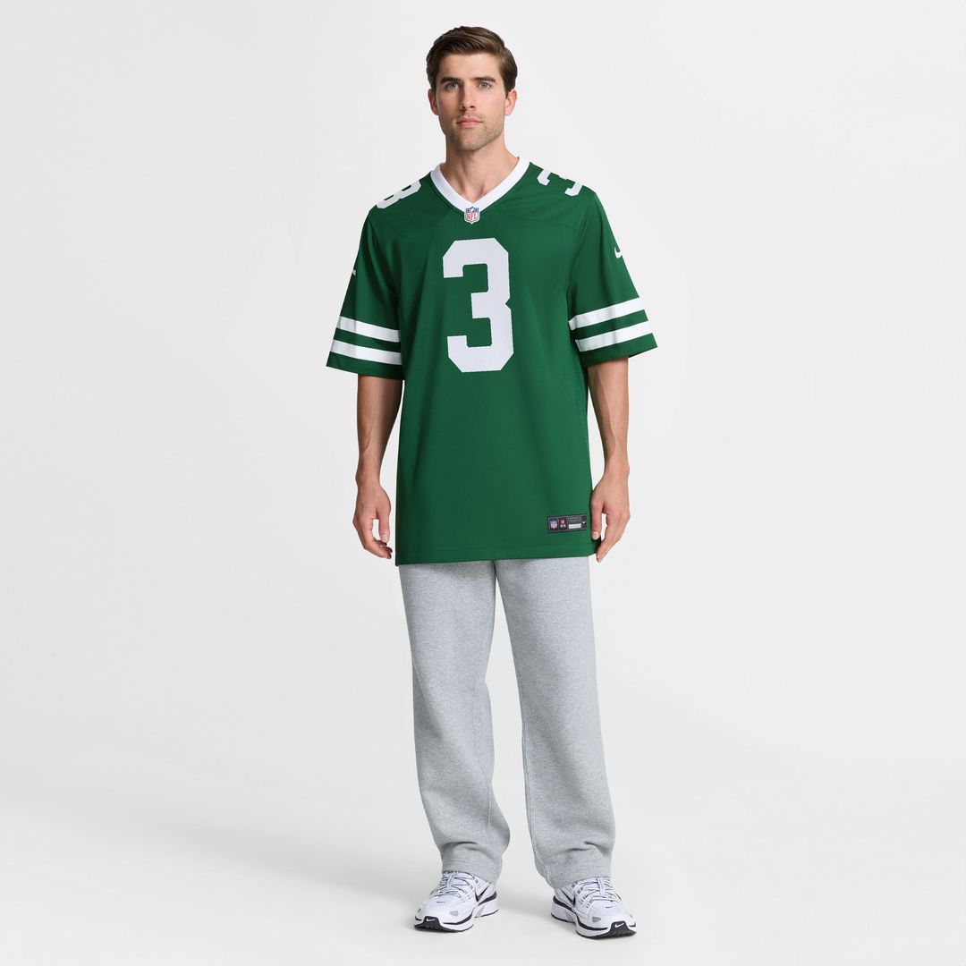 John Metchie III New York Jets Nike Team Game Official Jersey - Legacy Green