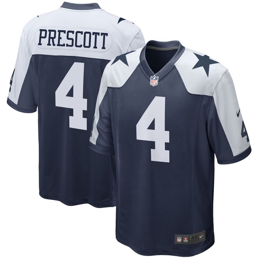 Dak Prescott Dallas Cowboys Nike Alternate Game Team Official Jersey - White