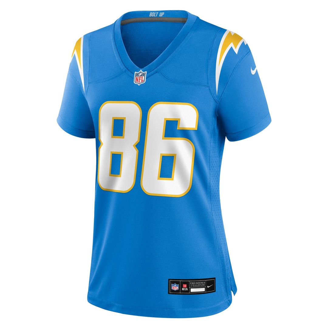 Oronde Gadsden Los Angeles Chargers Nike Women's Team Game Jersey - Powder Blue