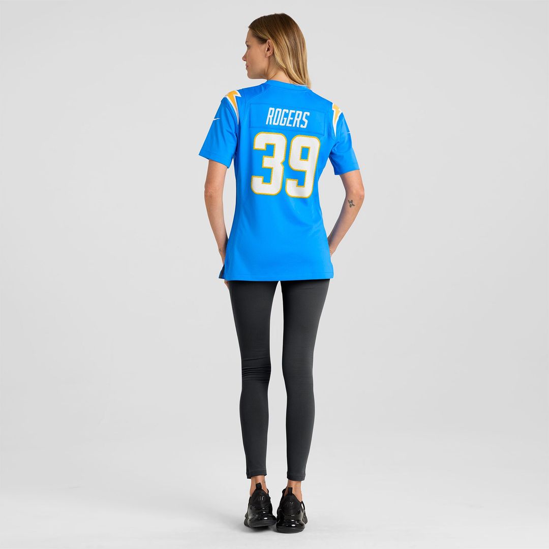 Eric Rogers Los Angeles Chargers Nike Women's Team Game Jersey - Powder Blue