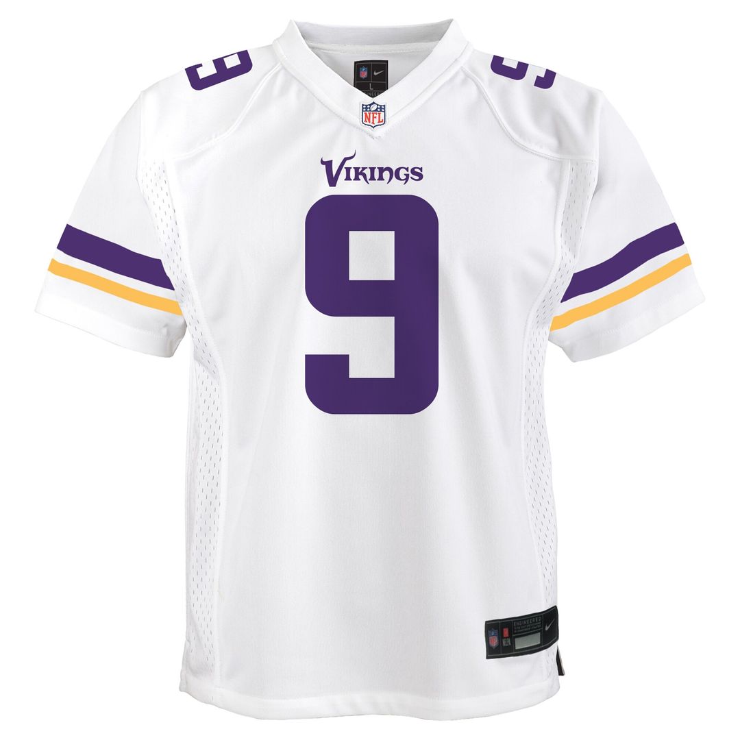 J.J. McCarthy Minnesota Vikings Nike Youth Game Official Jersey - White