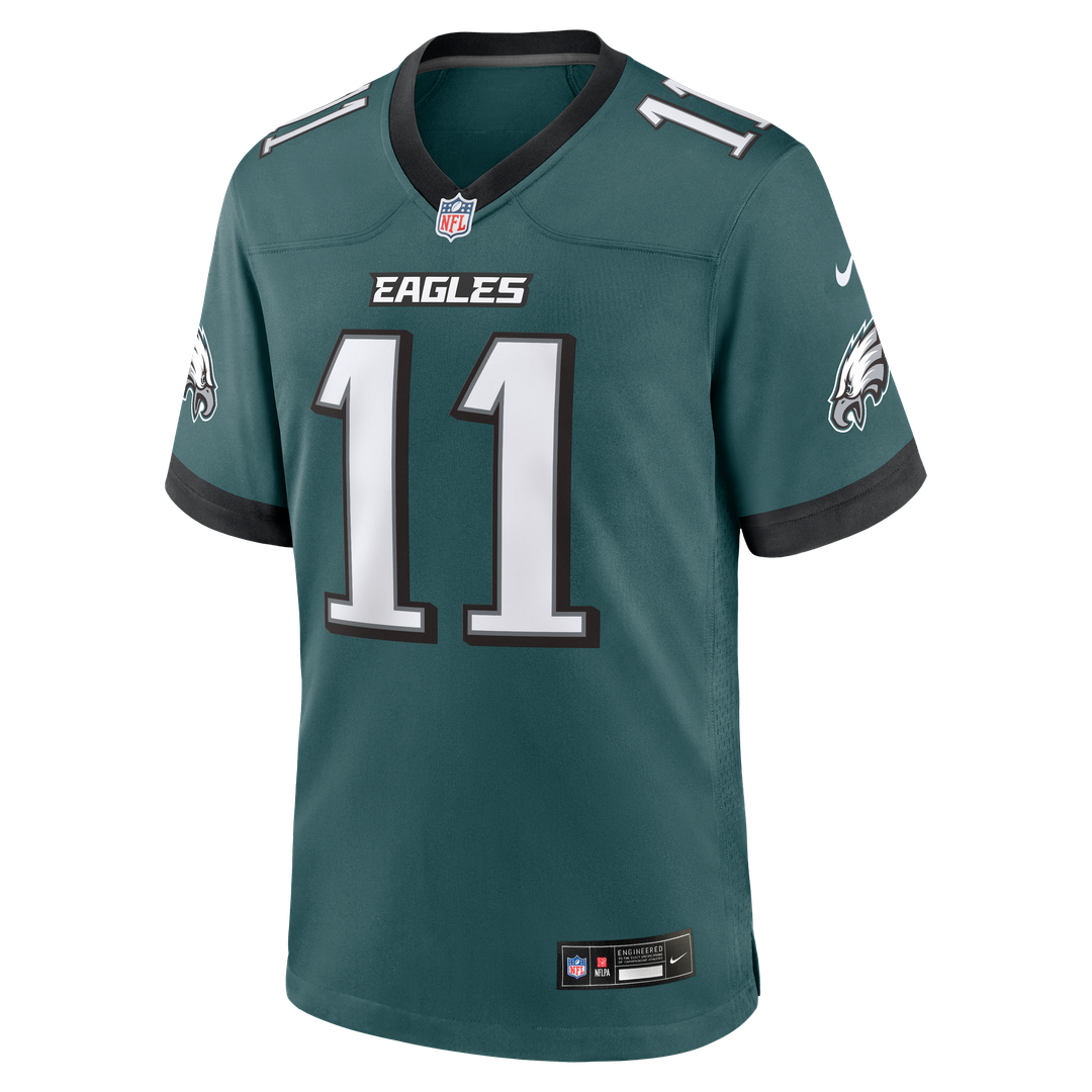 A.J. Brown Philadelphia Eagles Nike Team Game Jersey - Midnight Green