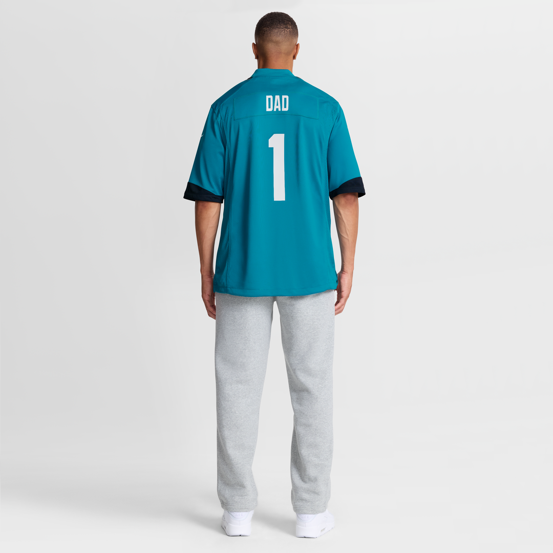 Number 1 Dad Jacksonville Jaguars Nike Game Official Jersey - Teal