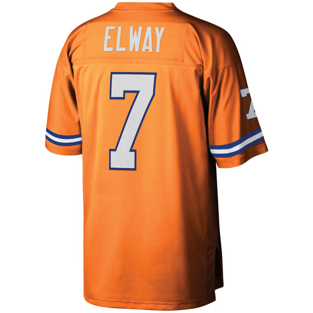 John Elway Denver Broncos Mitchell & Ness Youth 1990 Legacy Retired Player Official Jersey - Orange