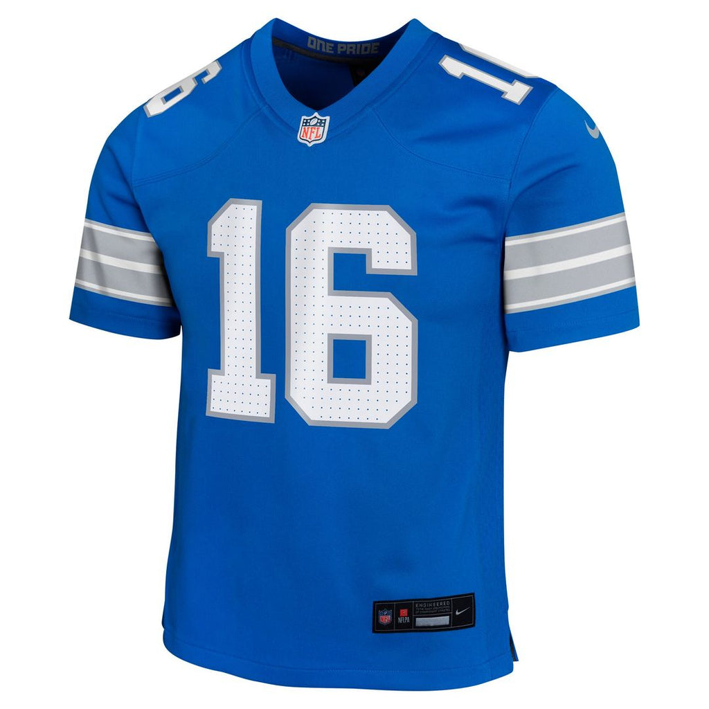 Jared Goff Detroit Lions Nike Youth Game Official Jersey - Blue
