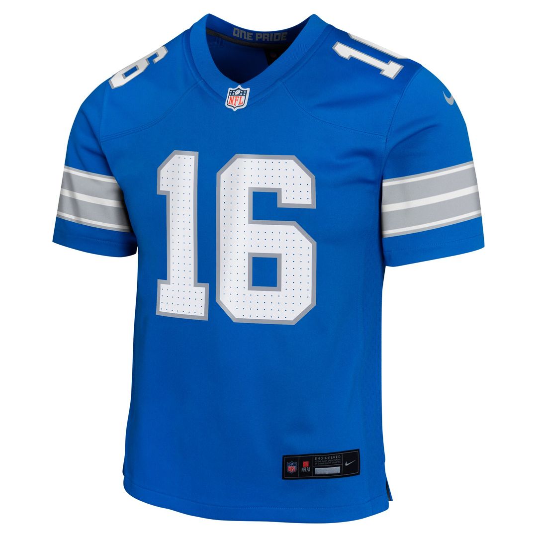 Jared Goff Detroit Lions Nike Youth Game Official Jersey - Blue
