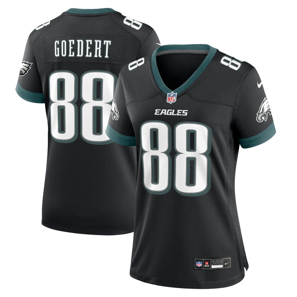 Dallas Goedert Philadelphia Eagles Nike Women's Alternate Game Official Jersey - Black