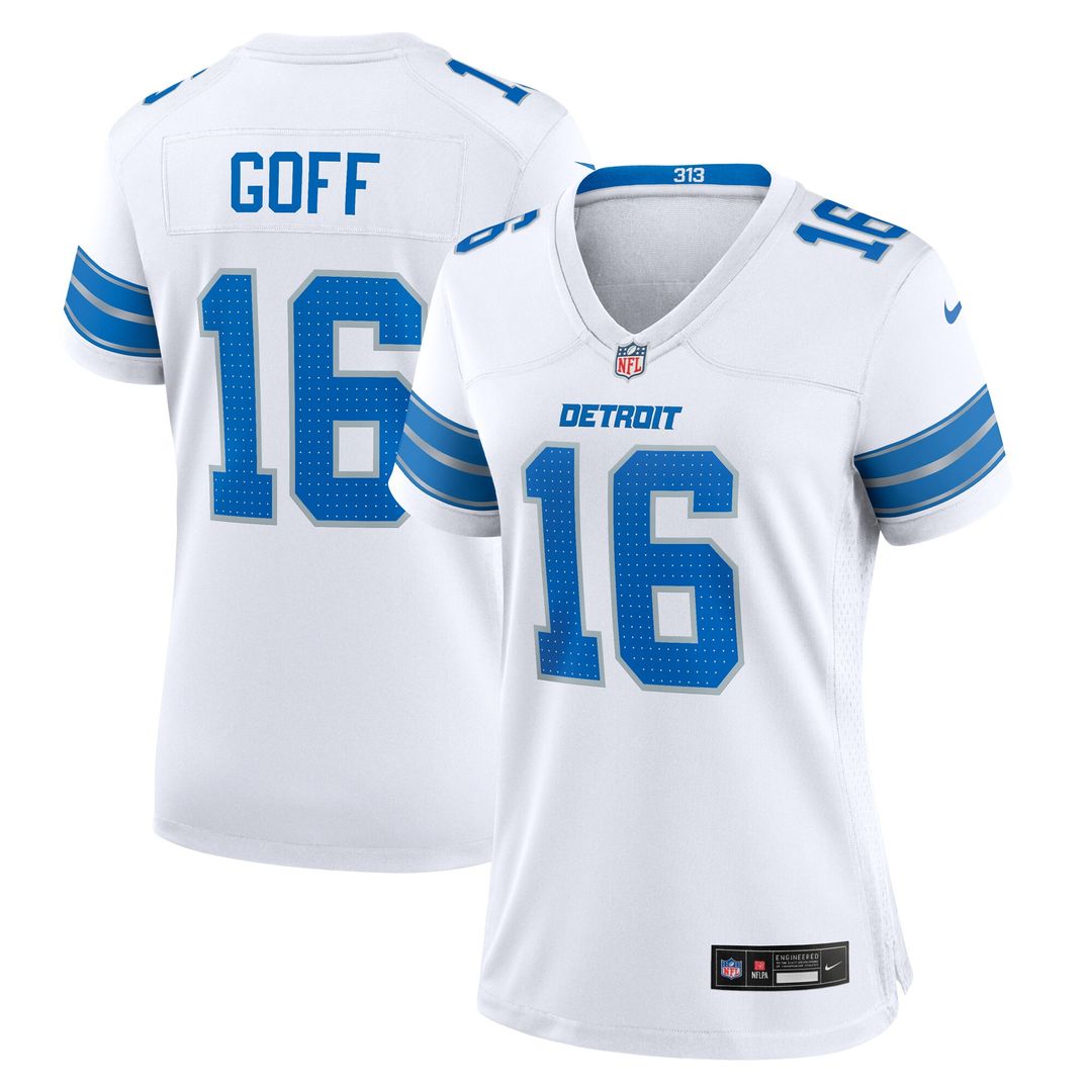 Jared Goff Detroit Lions Nike Women's Game Official Jersey - White
