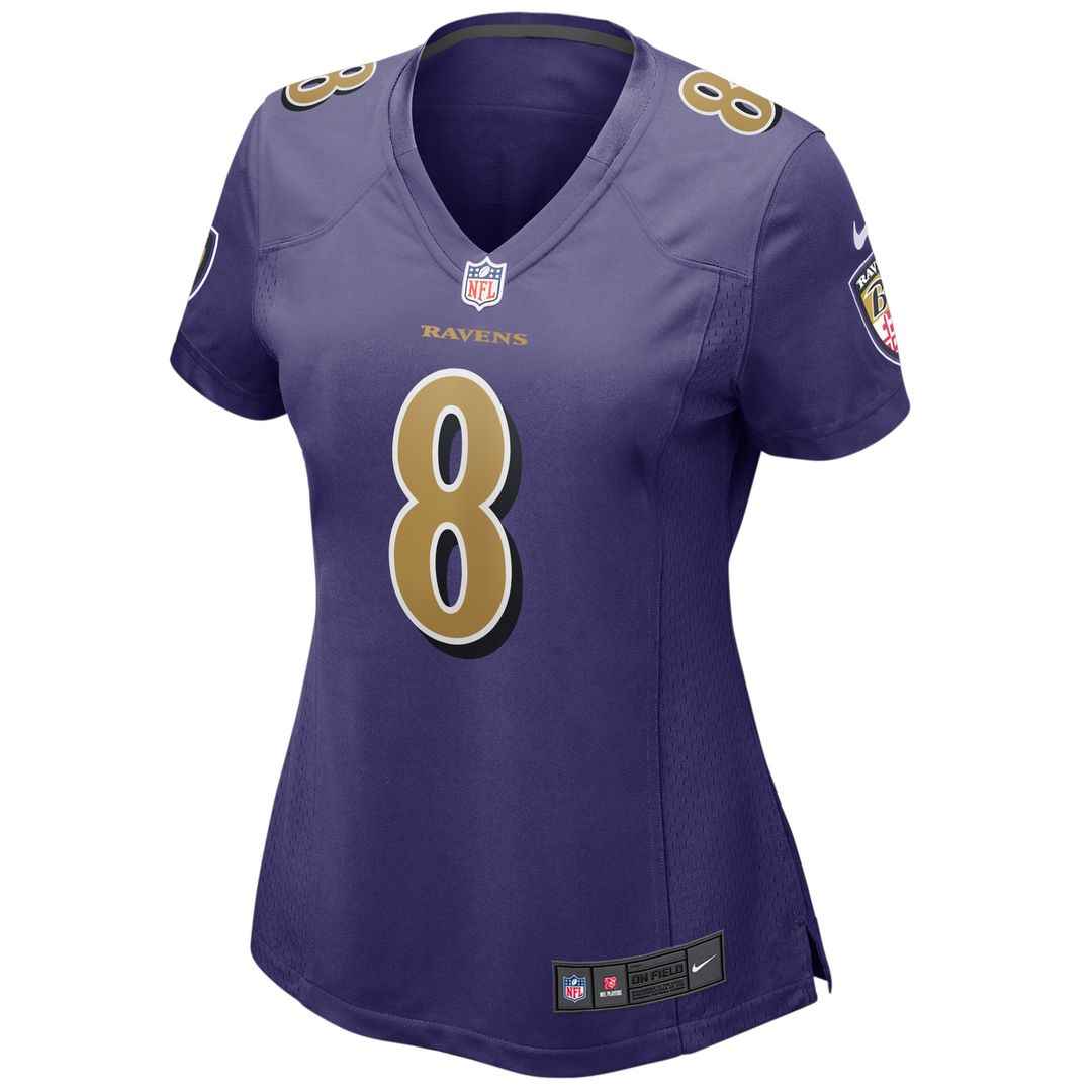 Lamar Jackson Baltimore Ravens Nike Women's Alternate Game Player Official Jersey - Purple