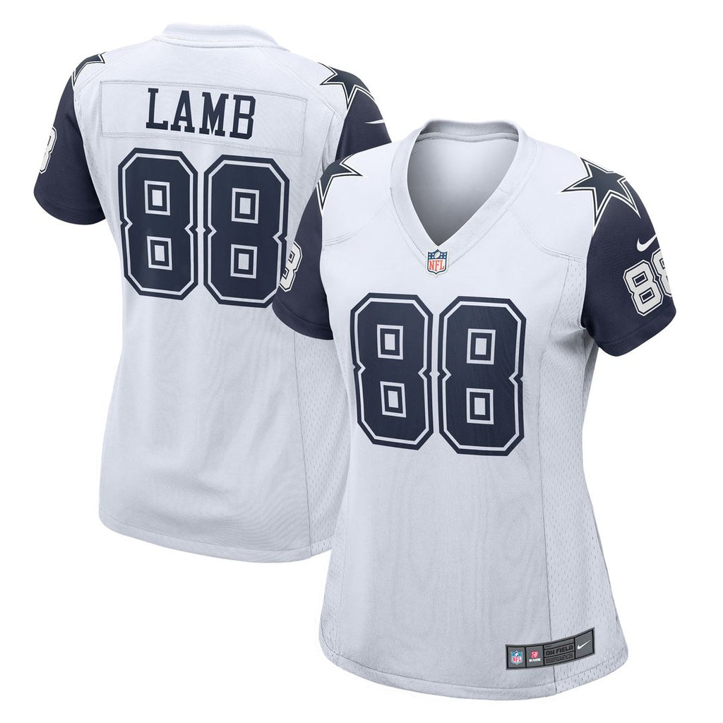 CeeDee Lamb Dallas Cowboys Nike Women's 2nd Alternate Game Official Jersey - White