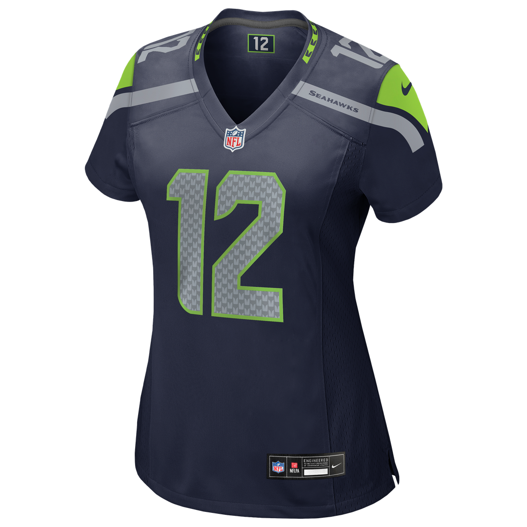 12s Seattle Seahawks Nike Women's Player Official Jersey - Royal