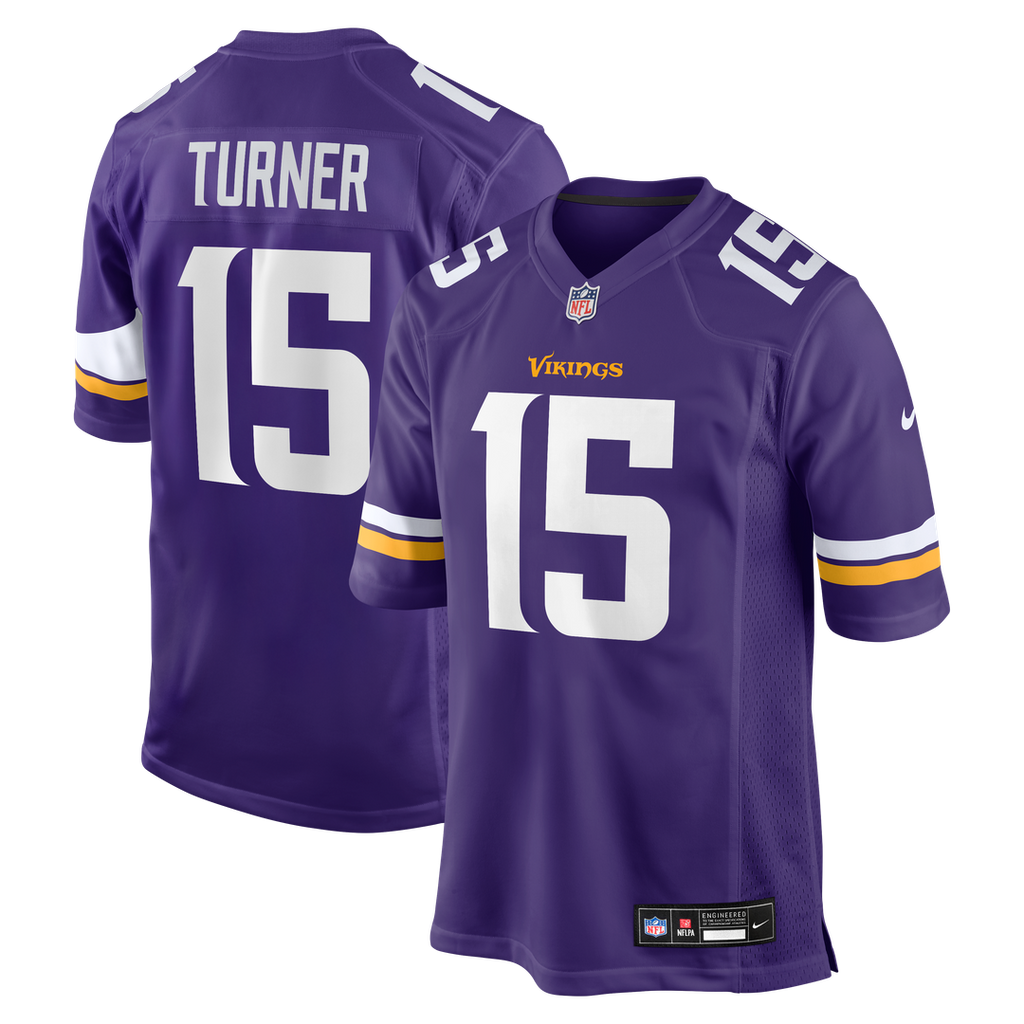 Dallas Turner Minnesota Vikings Nike Game Jersey - Purple