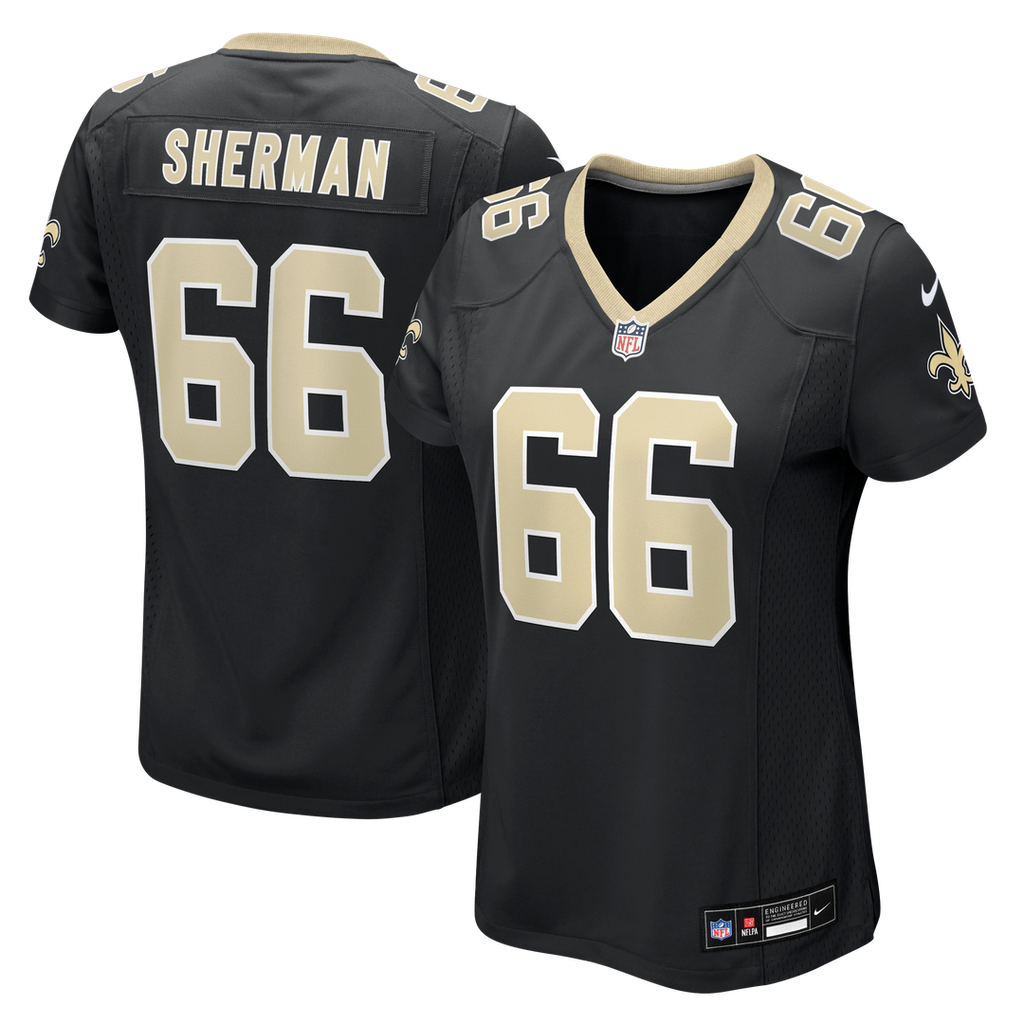 William Sherman New Orleans Saints Nike Women's Team Game Official Jersey -  Black
