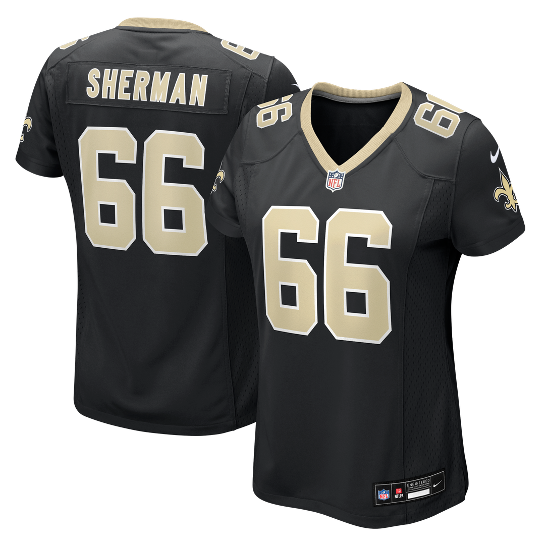 William Sherman New Orleans Saints Nike Women's Team Game Official Jersey -  Black
