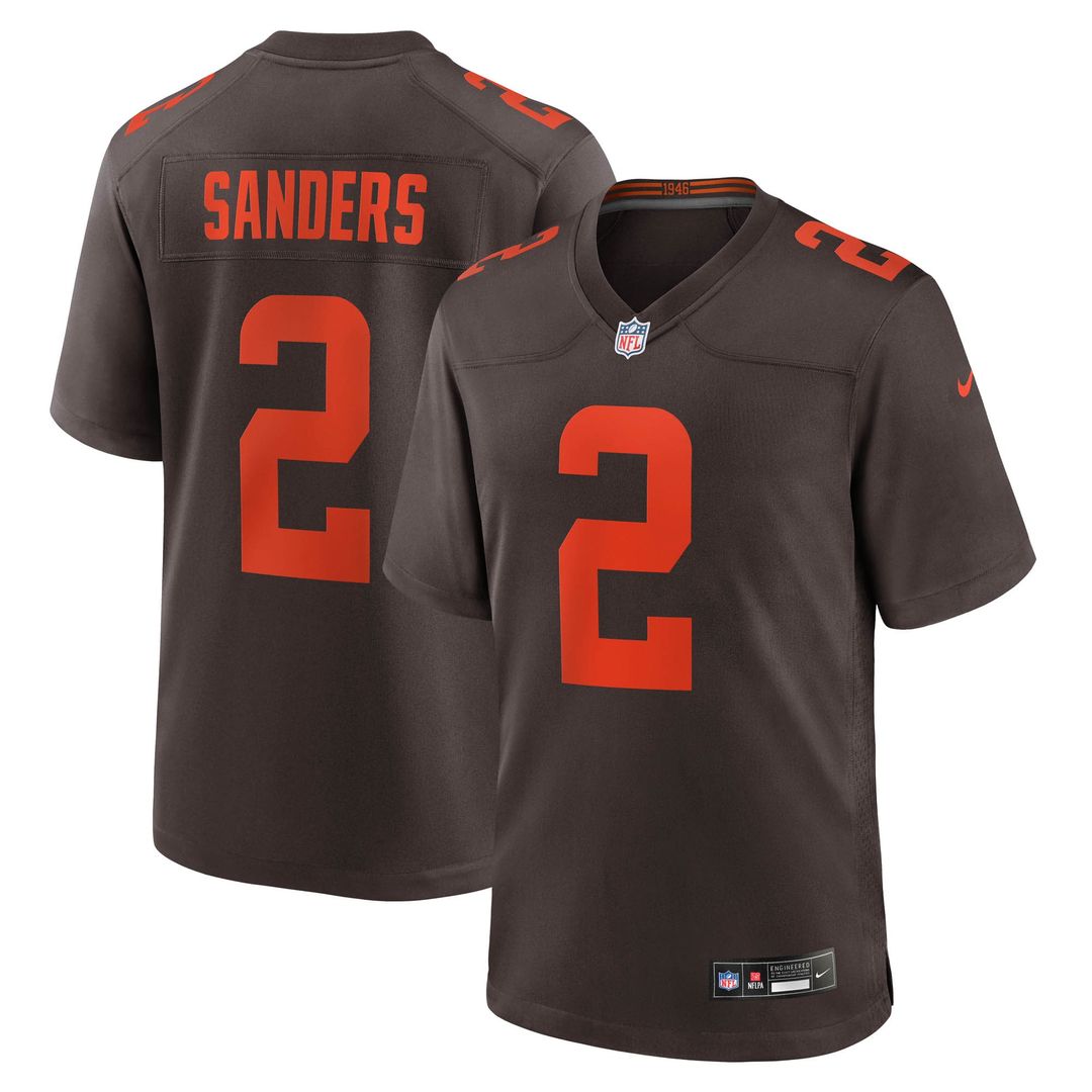 Shedeur Sanders Cleveland Browns Nike Alternate Game Jersey - White