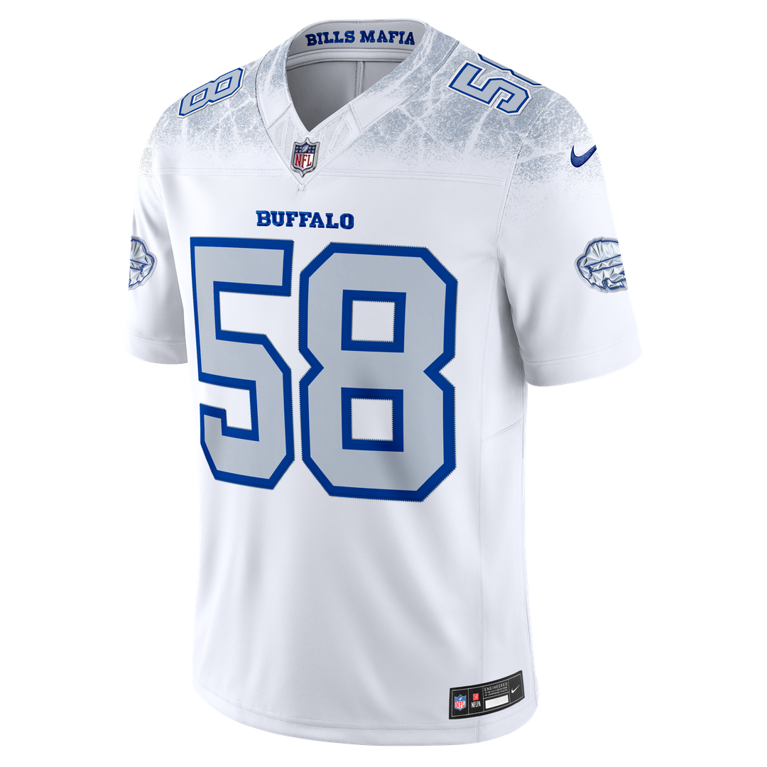 Matt Milano Buffalo Bills Nike 2025 Rivalries Collection Stitched Limited Official Jersey - White