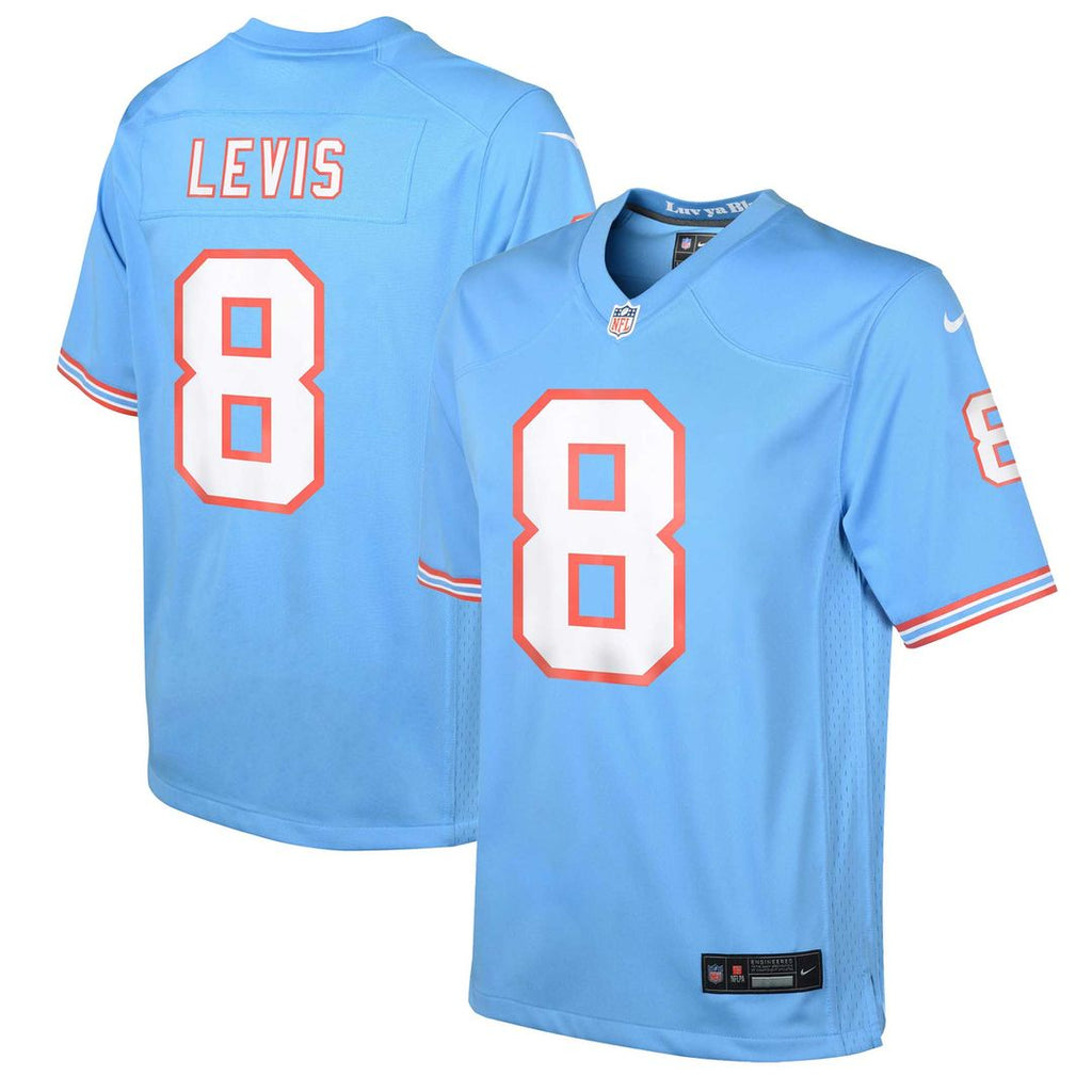Will Levis Tennessee Titans Nike Youth Game Official Jersey - Light Blue