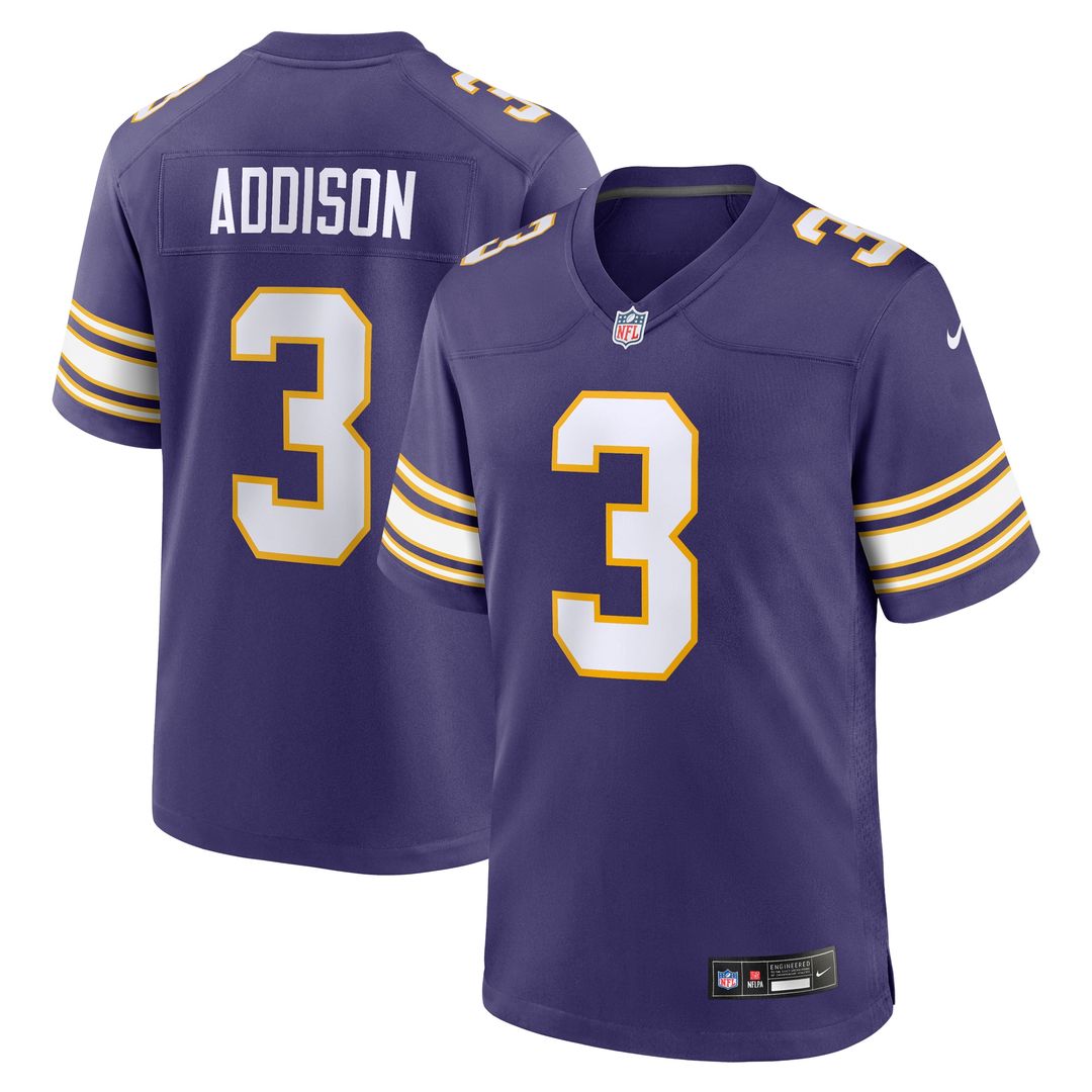 Jordan Addison Minnesota Vikings Nike Away Game Official Jersey - White