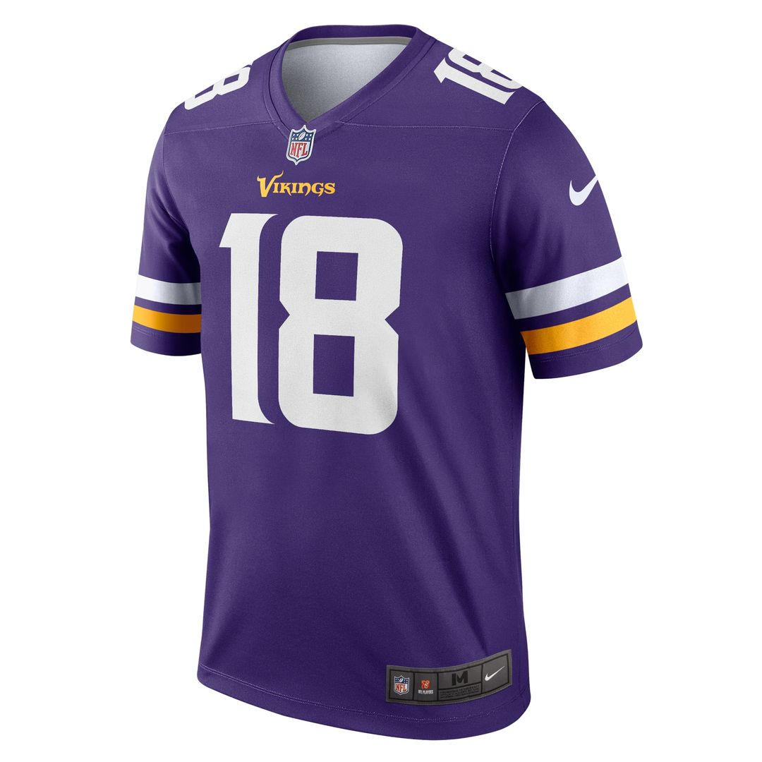Justin Jefferson Minnesota Vikings Nike Legend Player Performance Top - Purple