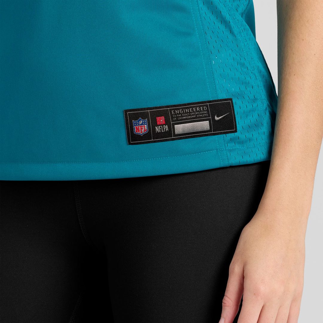 Travis Hunter Jacksonville Jaguars Nike Women's Team Game Official Jersey - Teal