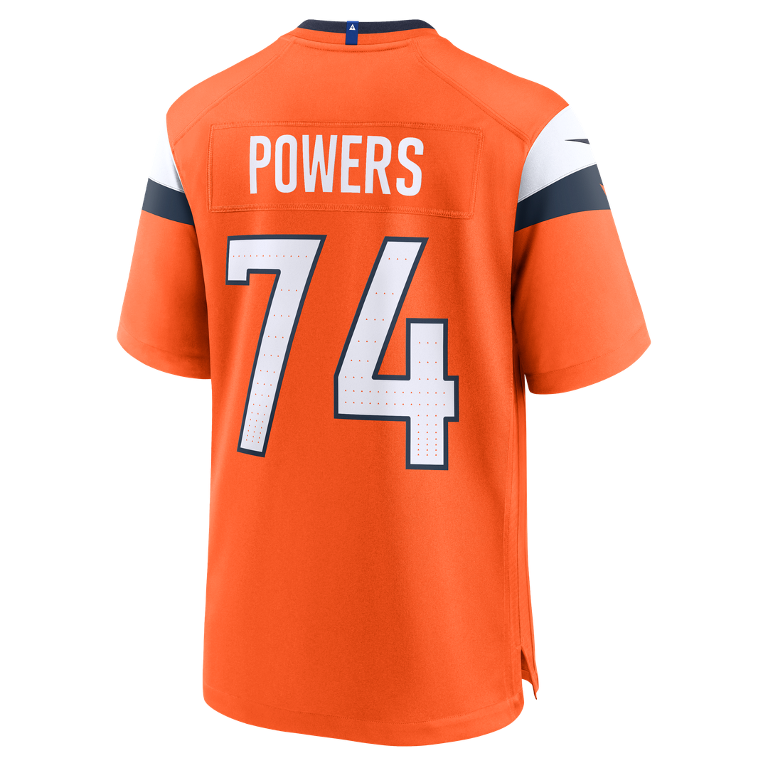 Ben Powers Denver Broncos Nike Team Game Official Jersey -  Orange