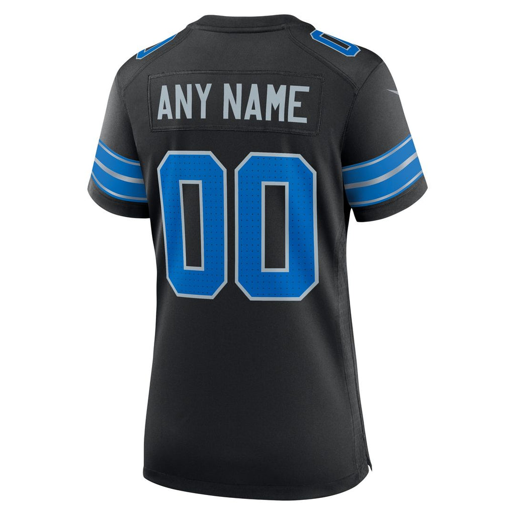 Detroit Lions Nike Women's Alternate Custom Game Official Jersey - Blue