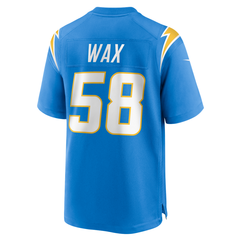 Marlowe Wax Los Angeles Chargers Nike Team Game Jersey - Powder Blue