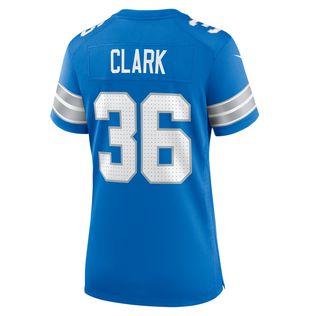 Chuck Clark Detroit Lions Nike Women's Team Game Official Jersey -  Blue