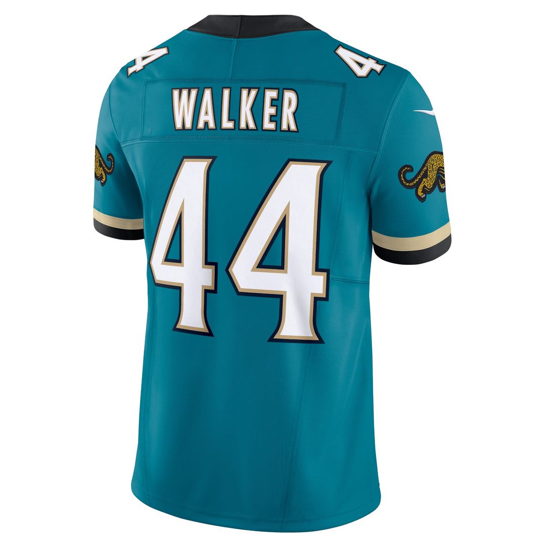 Travon Walker Jacksonville Jaguars Nike Prowler Throwback Vapor F.U.S.E. Limited Official Jersey - Teal