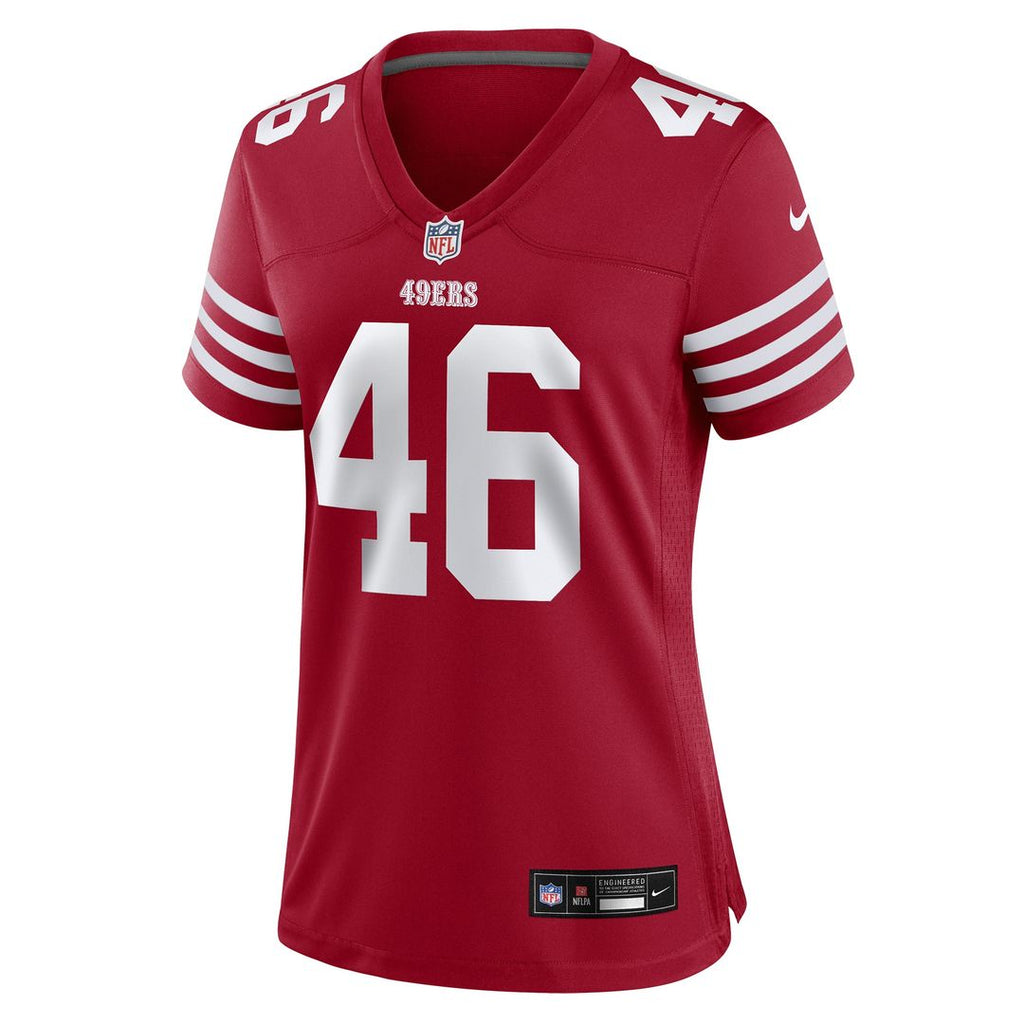 Jon Weeks San Francisco 49ers Nike Women's Team Game Official Jersey -  Scarlet
