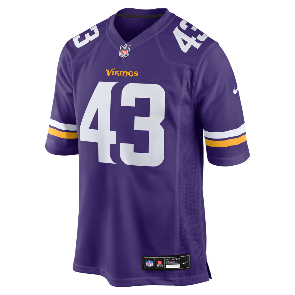 Andrew Van Ginkel Minnesota Vikings Nike Team Game Jersey - Purple